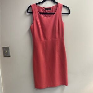 The Limited Orange Sheath Mini Dress Scoop Neck Sleeveless